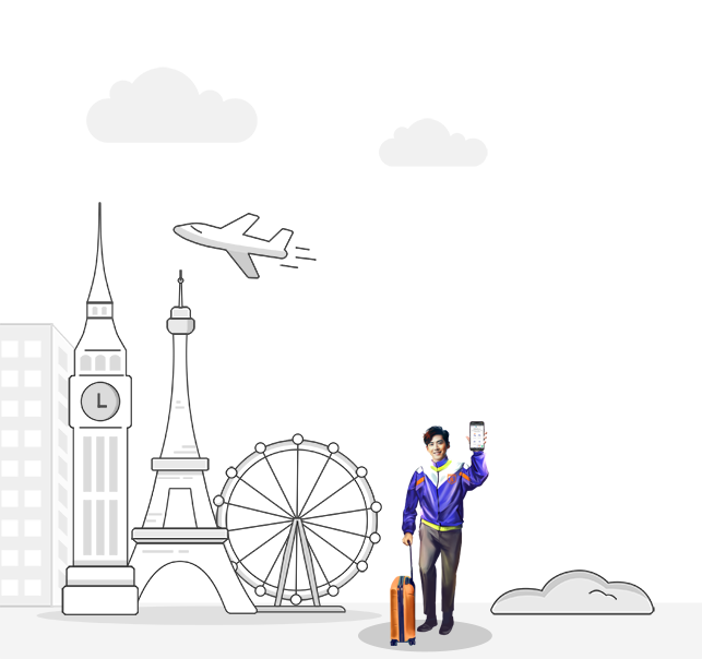 travel hero background left